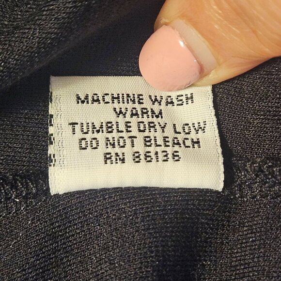 Bryn Walker Womens Asymmetrical Dress Black M Minimalist Quiet Luxury Lagenlook - Picture 7 of 11